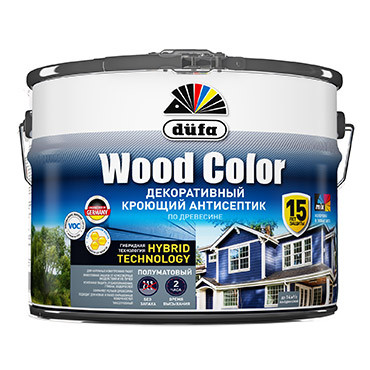 WOOD COLOR белый база 1 2,4л "Dufa" Кроющий антисептик WOOD COLOR белый база 1 2,4л "Dufa" Кроющий антисептик