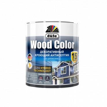 WOOD COLOR белый база 1 0,9л "Dufa" Кроющий антисептик WOOD COLOR белый база 1 0,9л "Dufa" Кроющий антисептик