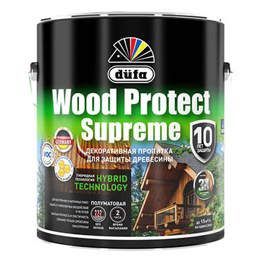 WOOD PROTECT HARD WAX, белоснежный 2,5л "Dufa" Пропитка
